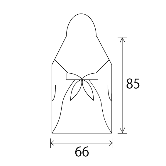 【3870】 クリスタルエプロン（送料無料）